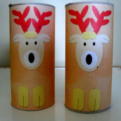 Printable Reindeer Tube Craft