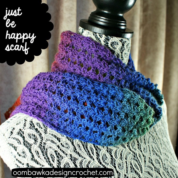 Just Be Happy Scarf