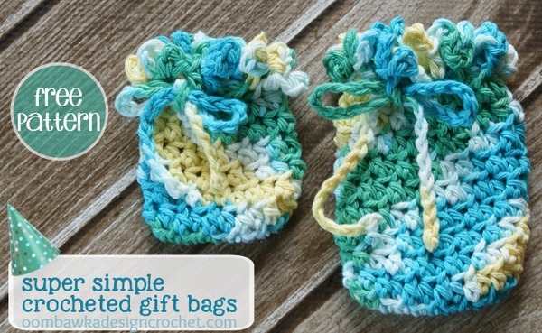 Cute and Simple Crochet Gift Bags