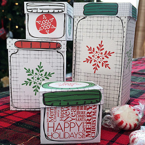 Seriously Awesome Printable Mason Jar Gift Boxes