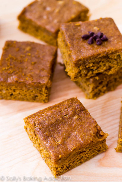 Lightened-Up Pumpkin Spice Bars