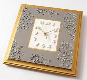 Precious Embossed Decorative Clock
