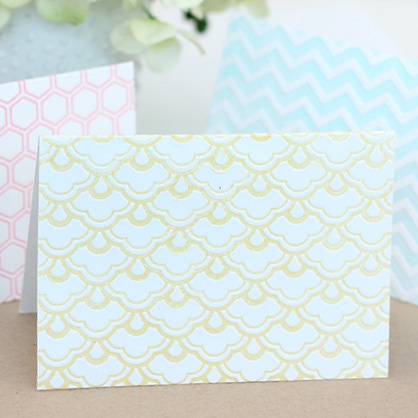 Embossed Faux Letterpress Cards