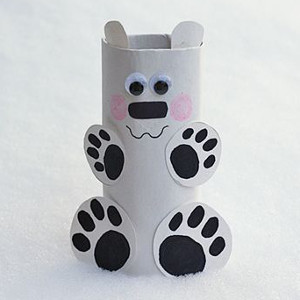 DIY Toilet Paper Roll Pola Bear