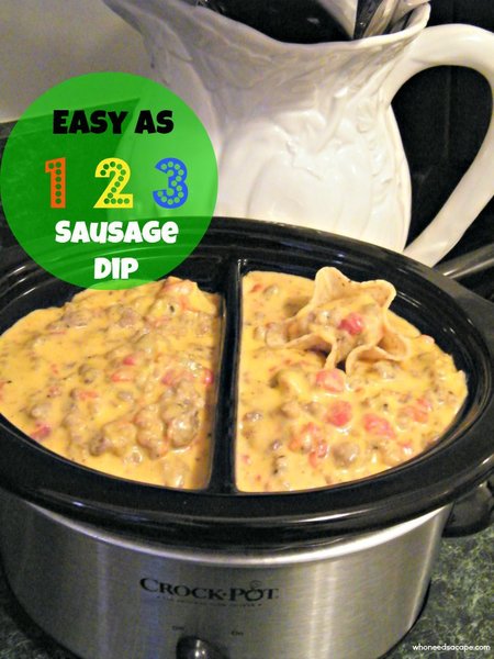 Easy As 123 Sausage Dip