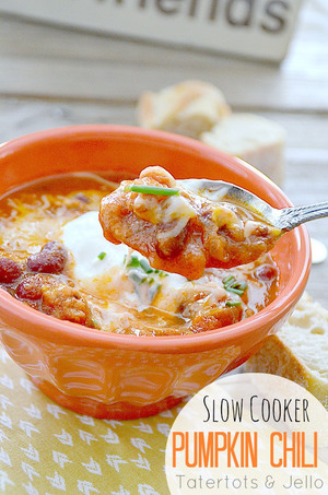 Spicy Slow Cooker Pumpkin Chili