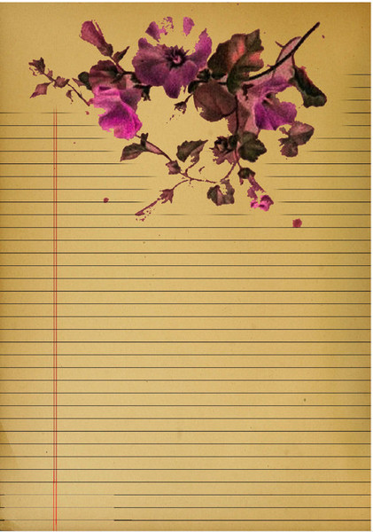 Lovely Vintage Floral Journal Pages