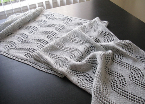 Winter Wavelets Shawl