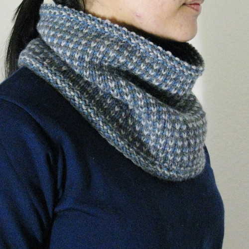 Cerulean Slipped Stitch Cowl