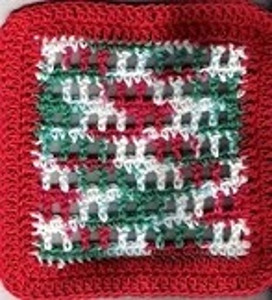 Merry Christmas Dishcloth