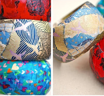 Darling Paper Decoupage Bangles