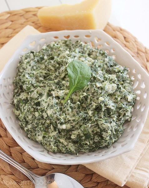 lighter creamed spinach master