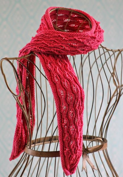 Vertical Drop-Stitch Scarf