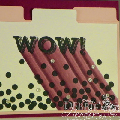 File Tab Card with Word Art