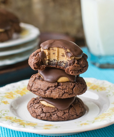 Incredible Buckeye Brownie Cookies