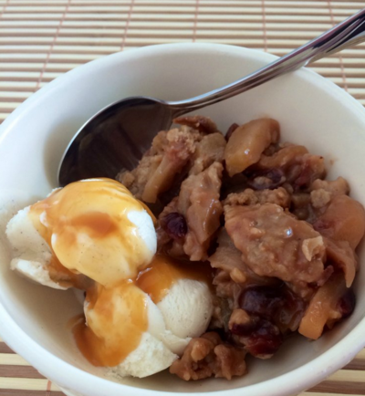 Simply Divine Apple Cranberry Crisp