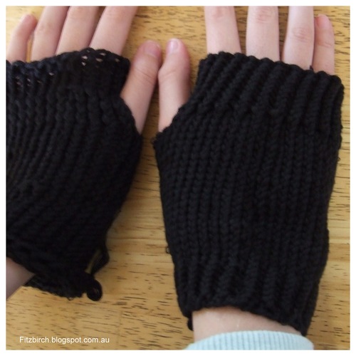 darkest night fingerless gloves ir