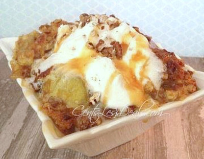 4-Ingredient Apple Dump Cake with Caramel