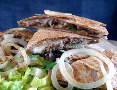 Slow Cooked Philly Cheese Steak Quesadillas