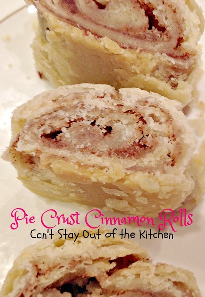 Pie Crust Cinnamon Rolls
