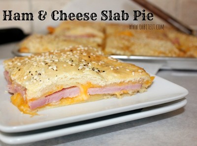 Ham and Cheese Slab Pie