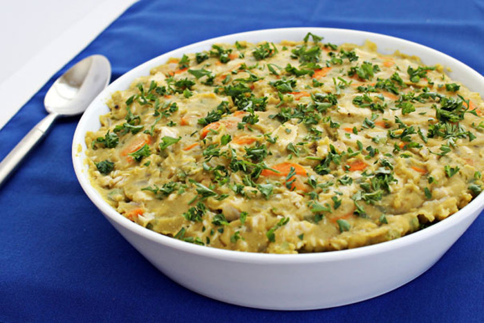Crustless Chicken Pot Pie FaveHealthyRecipes.com Crustless Chicken Pot Pie FaveHealthyRecipes.com