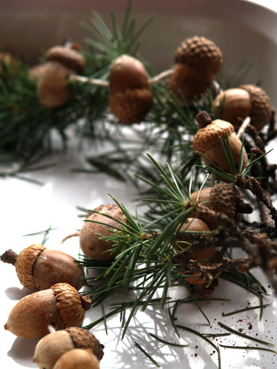 Christmas Acorn Garland