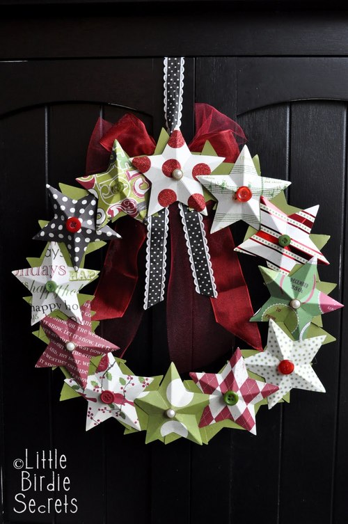 3D Star Wreath