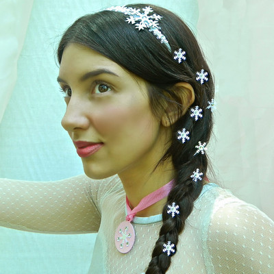DIY Elsa Hair Jewels and Pendant