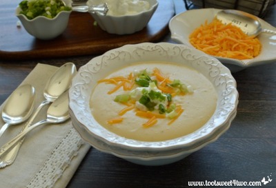 Lite and Luscious Potato Cheese Soup