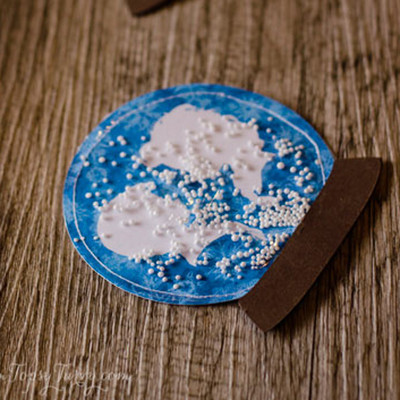 Printable Frozen-Themed Snow Globe Invitations
