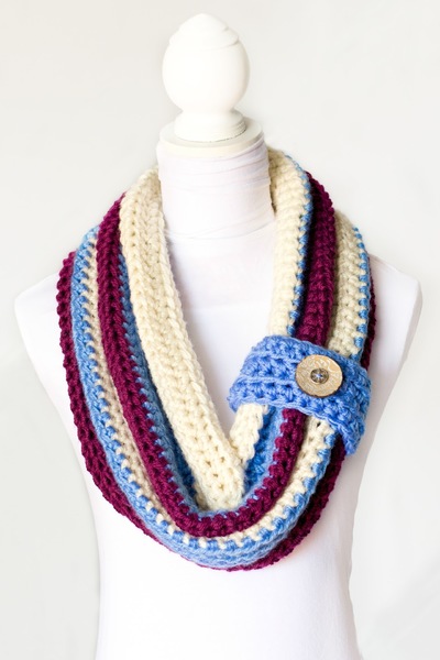 Varsity Button Scarf