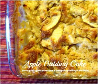 Warm Apple Pudding Cake