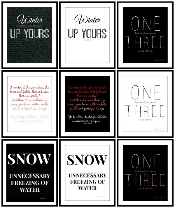 Winter Quotes Free Printable Wall Art | AllFreePaperCrafts.com winter-quotes-free-printable-wall-art-allfreepapercrafts-com