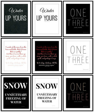 Winter Quotes Free Printable Wall Art