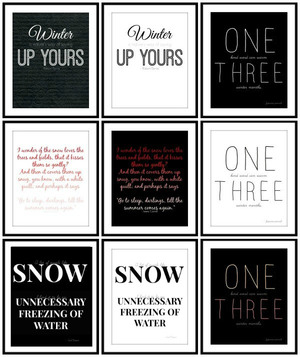 Winter Quotes Free Printable Wall Art Allfreepapercrafts Com