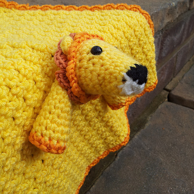 Magnificent Lion Crochet Lovey