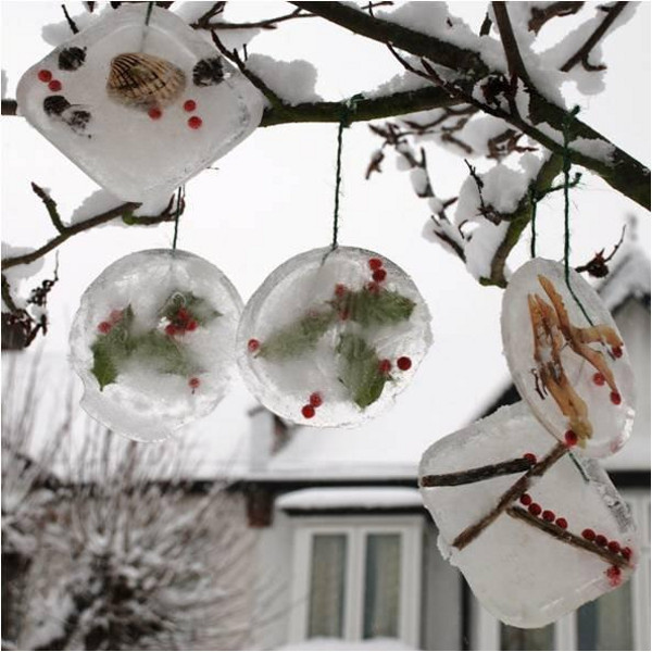 Outdoor Ice Ornaments | AllFreeHolidayCrafts.com