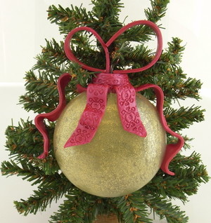 Clay Ribbon Christmas Tree Ornament Clay Ribbon Christmas Tree Ornament