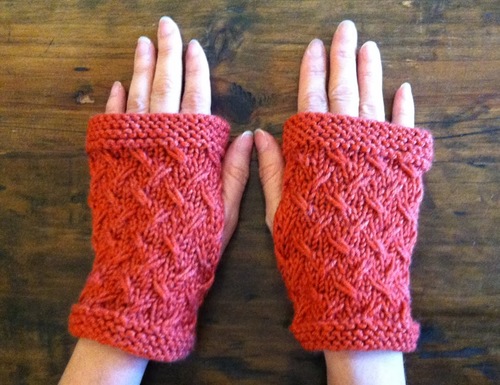 Wild Oats Fingerless Mitts