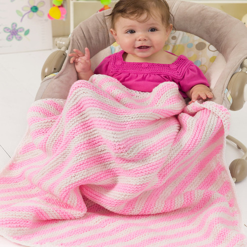 Peppermint Stripes Baby Blanket