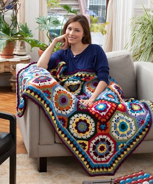 I Love Color Crochet Afghan