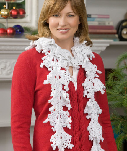 Holiday Snowflake Scarf