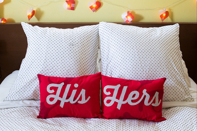 Adorable His and Hers Pillows