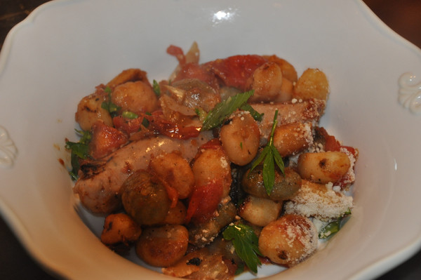 Rustic Tomato Gnocchi and Sausage