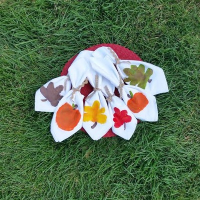 Hand Painted Fall Napkins