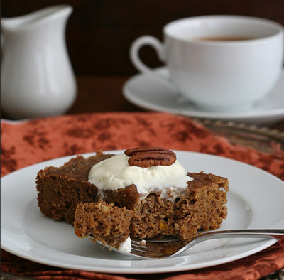 Magical Pumpkin Pecan Spice Cake