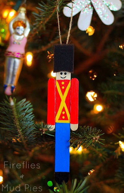 Popsicle Stick Toy Soldier Ornament