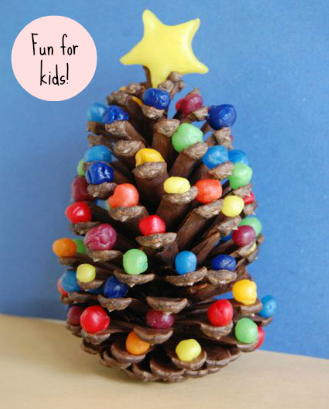 Rainbow Pine Cone Tree