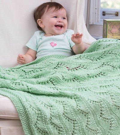Lace Chevrons Baby Blanket